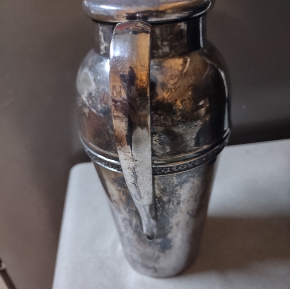 Antique Forbes Silver Co Carolina Rose Cocktail Shaker - Picture 4 of 6